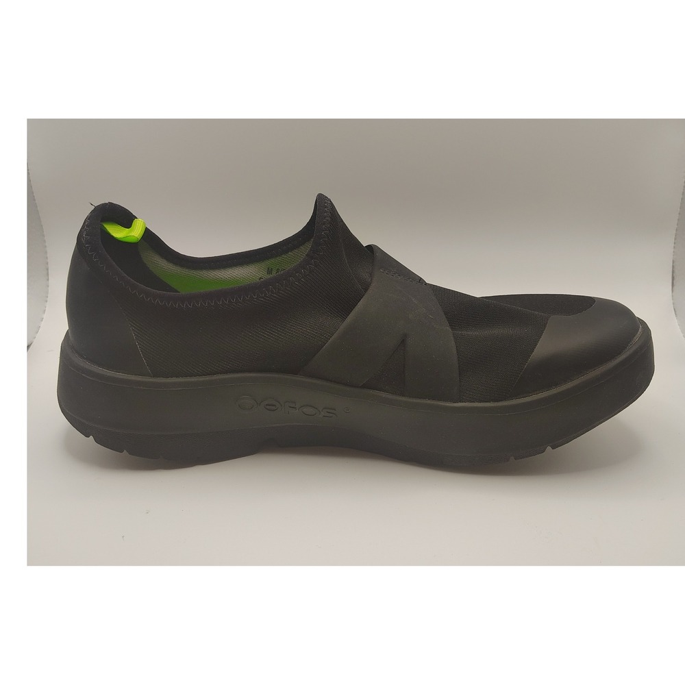 Oofos Oomg Fibre Low Slip On Black Men's Sz 8 EU41 Recovery‎ Shoes